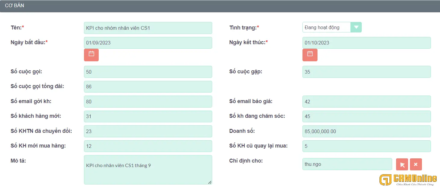 CRM for Call, Phần mềm CRM cho Telesales