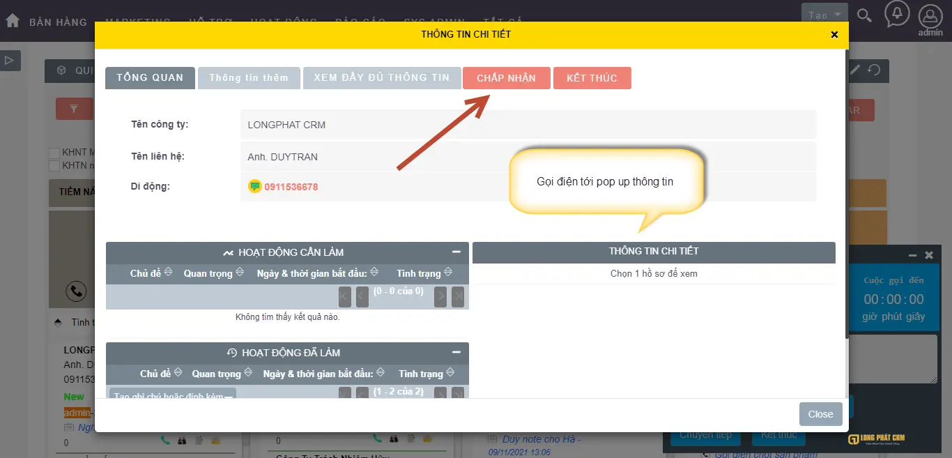 CRM for Call, Phần mềm CRM cho Telesales