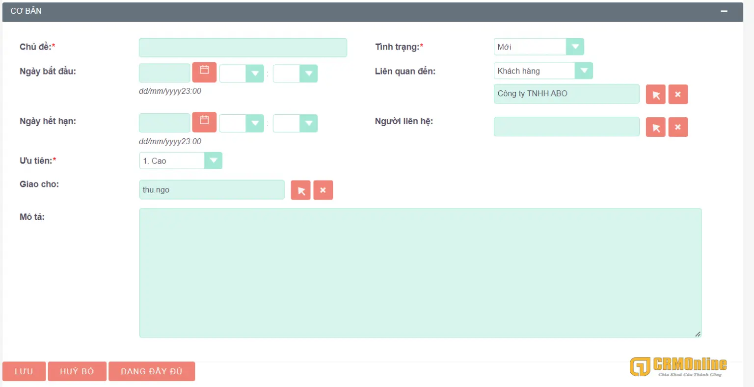 CRM for Call, Phần mềm CRM cho Telesales